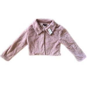 NWT Kendall + Kylie PacSun Pink Faux Fur Coat